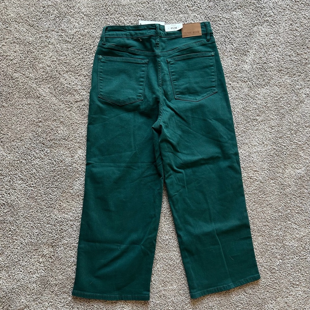 NWT Judy Blue Crop Wide Leg Jeans - Picture 5 of 6